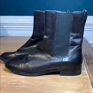 Cole Haan Slip On Short Leather Boots - Size 6.5